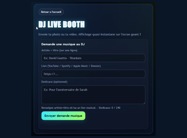 Capture d'ecran DJ LIVE BOOTH 4